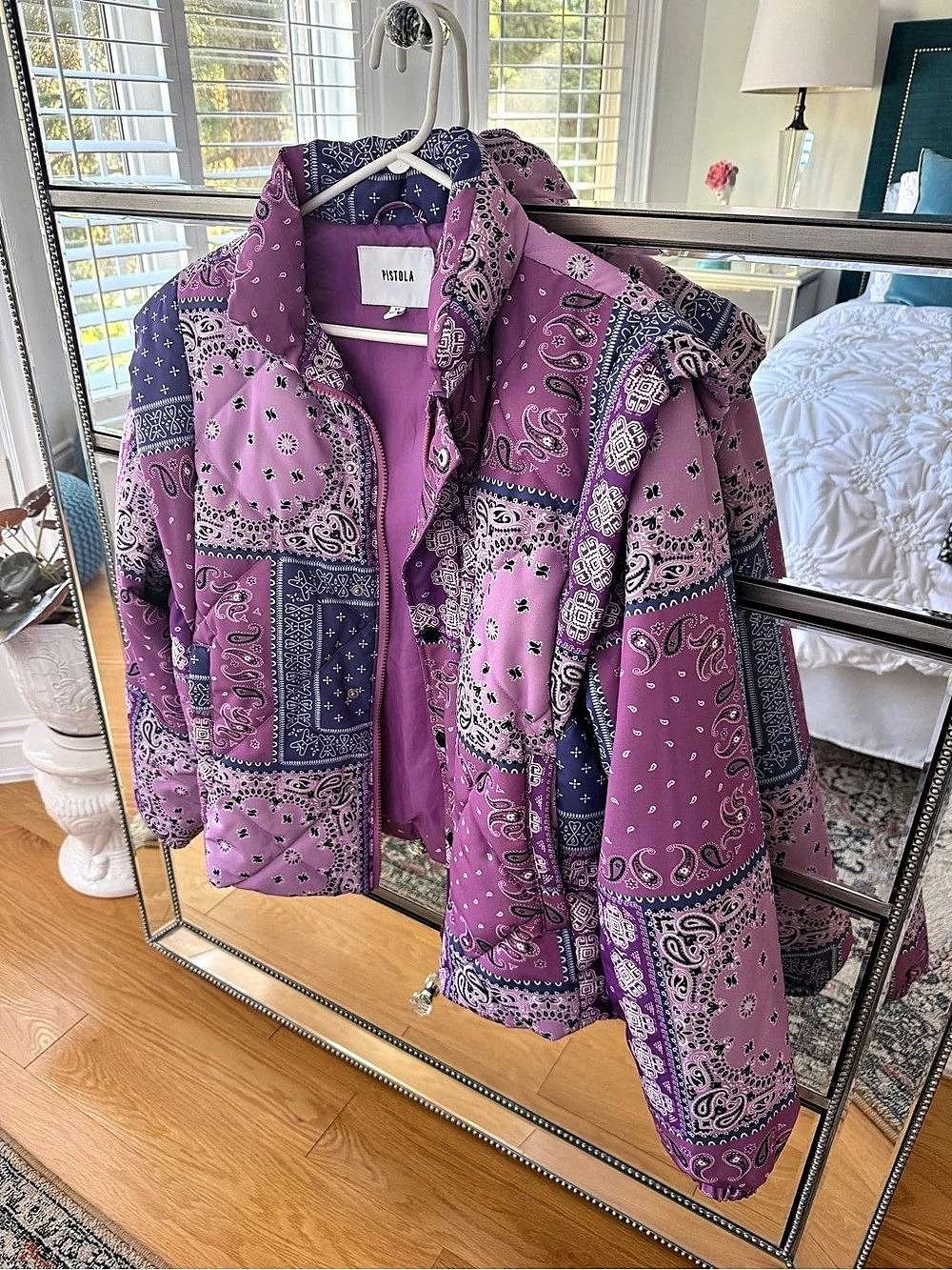 Pistola Callista Long Sleeve Puffer Jacket & Vest Purple & Pink XS